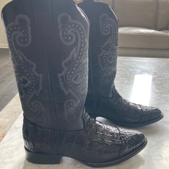 Men’s Handmade Luxury Cowboy Boots Sz 12 main image 4